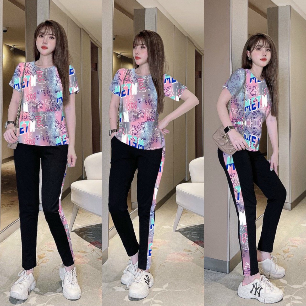 BỘ THỜI TRANG PHỐI HỌA TIẾT - BTN408